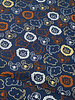 Madeline zoo animals - navy blue cotton