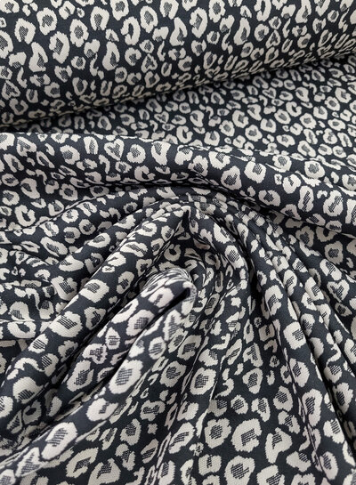 Madeline leopard - zwart - punta di roma