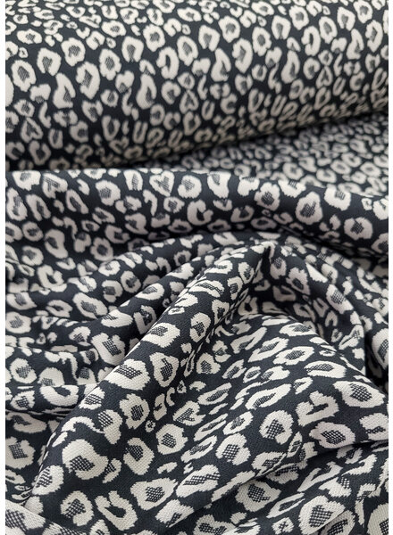 Madeline leopard - zwart - punta di roma