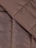 Madeline taupe brown - vertical quilted quilted coat fabric strips
