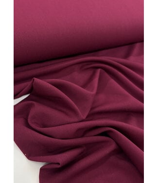 Madeline burgundy soft gabardine