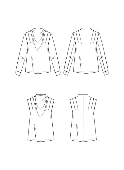 Maison Fauve La blouse TEMPÊTE - naaipatroon - Engels en franse instructies