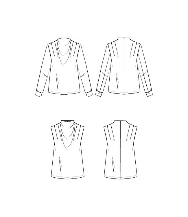 Maison Fauve La blouse TEMPÊTE - naaipatroon - Engels en Franse instructies