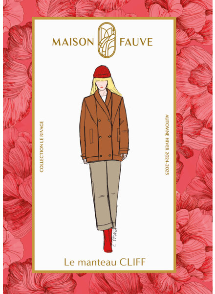 Maison Fauve The CLIFF coat - sewing pattern - English and French instructions