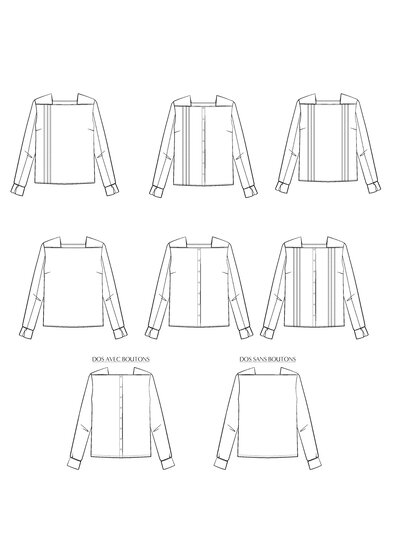 Maison Fauve La blouse DEFERLANTE - naaipatroon - Engels en franse instructies