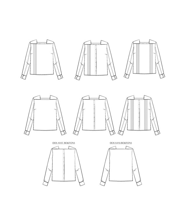 Maison Fauve La blouse DEFERLANTE - naaipatroon - Engels en franse instructies