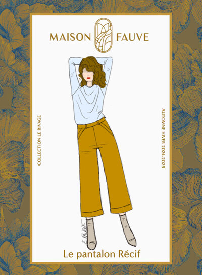 Maison Fauve Le trouser RECIF - sewing pattern - English and French instructions
