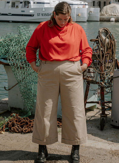 Maison Fauve Le trouser RECIF - sewing pattern - English and French instructions