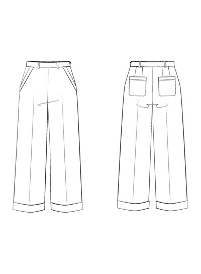 Maison Fauve Le trouser RECIF - sewing pattern - English and French instructions