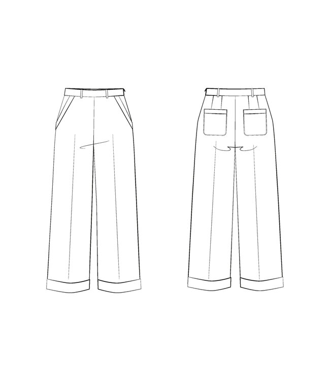 Maison Fauve Le pantalon RECIF - naaipatroon - Engels en franse instructies