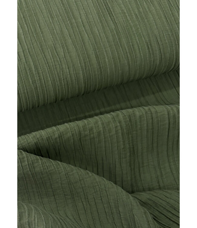Madeline khaki - wave structure - lyocell viscose