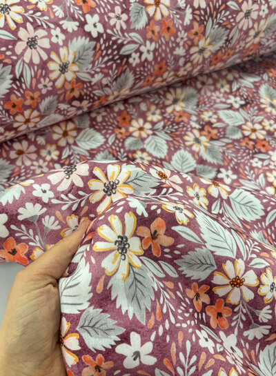 Madeline roze bloemen - jogging sweater