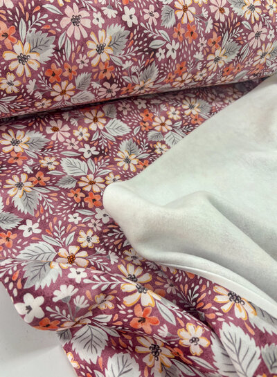 Madeline roze bloemen - jogging sweater