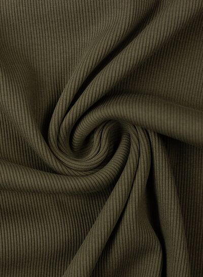 Swafing boordstof khaki zachte sweater 764