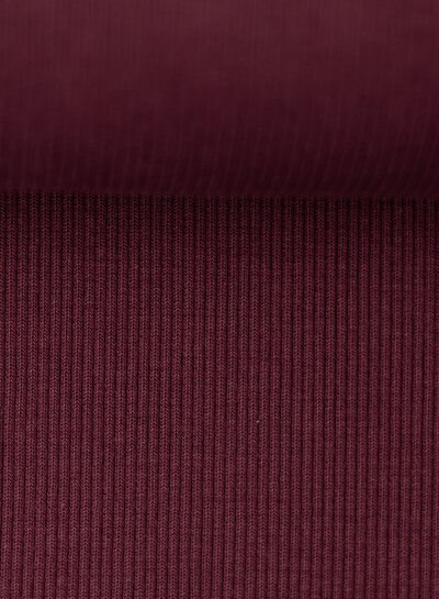 Swafing ribbed fabric aubergine soft sweater 938