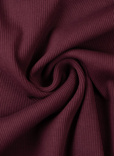 Swafing ribbed fabric aubergine soft sweater 938