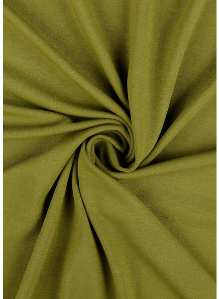 Madeline forest green - soft modal jersey - interlock