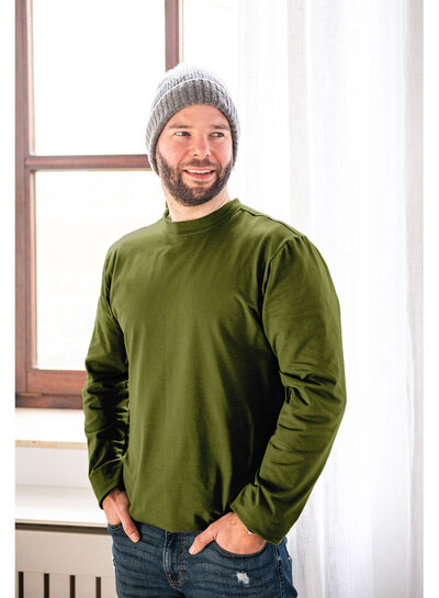 Madeline forest green - soft modal jersey - interlock