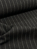 Madeline anthracite chalk stripe - warm wool fabric