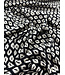 Madeline Ikat print zwart - satijn viscose