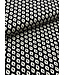 Madeline Ikat print zwart - satijn viscose