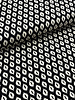 Madeline Ikat print black - satin viscose