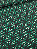 Madeline leaves - donkergroen en zwart- geweven viscose
