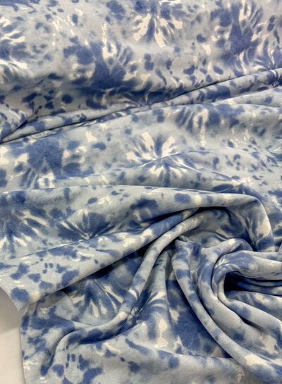 Madeline tie dye  blauw - sweater brushed