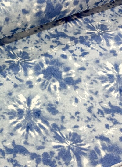 Madeline tie dye  blauw - sweater brushed