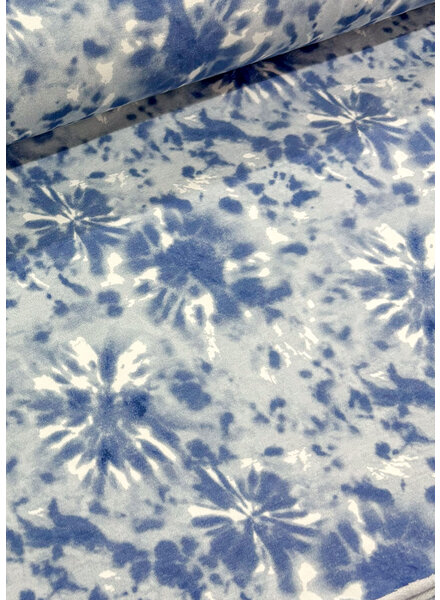 Madeline tie dye blue - sweater brushed
