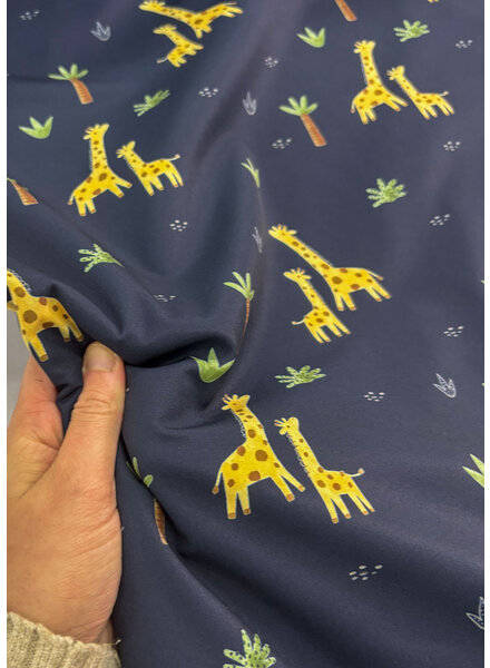 Madeline Giraf - marineblauw - softshell