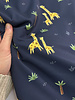 Madeline Giraffe - navy blue - softshell