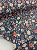 Madeline floral splendor - navy blue - softshell