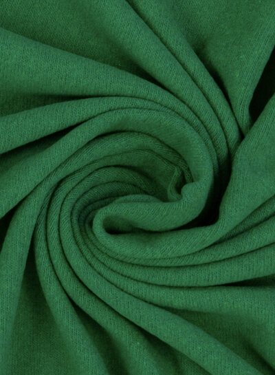 Swafing grasgroen - zachte, vormvaste gebreide stof