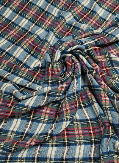 deadstock woven checks - very soft cotton