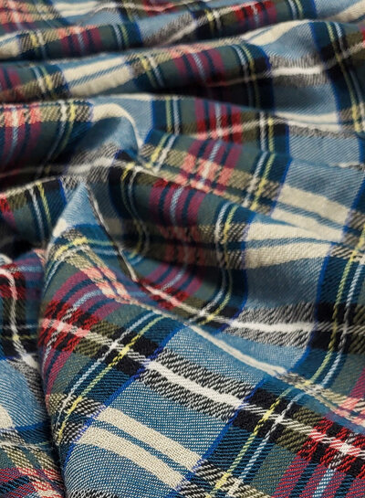 deadstock woven checks - very soft cotton