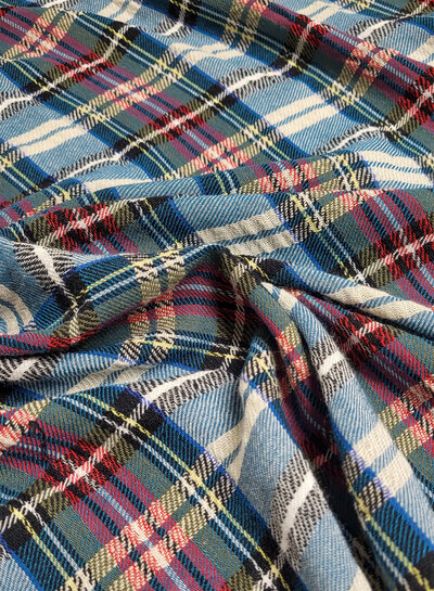 deadstock woven checks - very soft cotton
