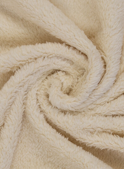 Swafing ecru - teddy fleece met microfleece binnenkant - heel zacht