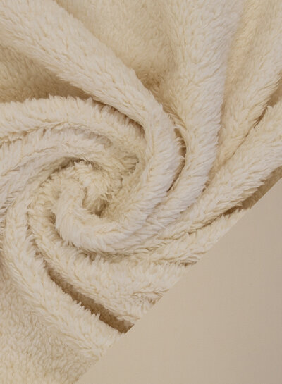 Swafing ecru - teddy fleece with microfleece inside - very soft