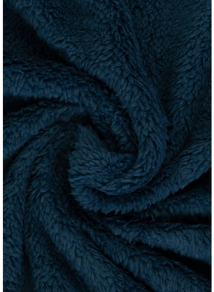 Swafing indigo blue - teddy fleece with microfleece inside - very soft