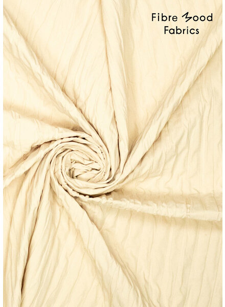 Fibremood Beige structured fabric 3D effect - used for the Elsie bodywarmer