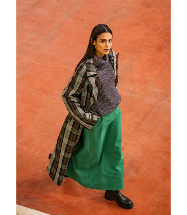 Fibremood groen - soft touch gabardine TIRZA, MARIBEL