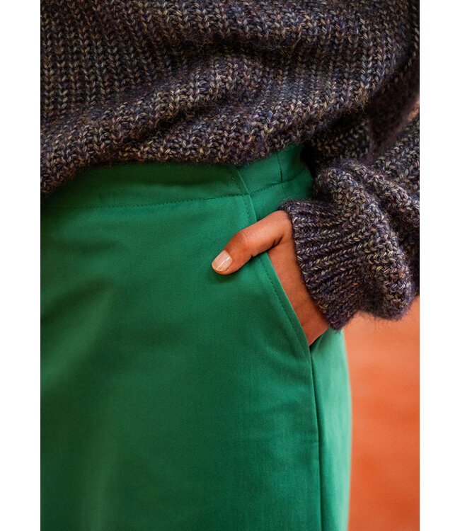 Fibremood groen - soft touch gabardine TIRZA, MARIBEL