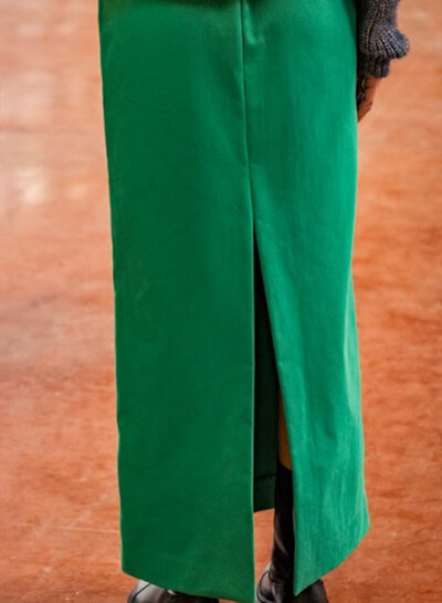 Fibremood green - soft touch gabardine TIRZA, MARIBEL