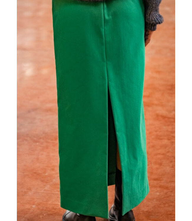 Fibremood groen - soft touch gabardine TIRZA, MARIBEL