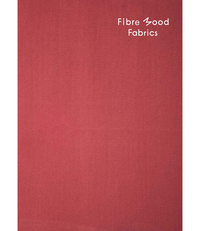 Fibremood warm rood - geweven viscose met tencel finish - URSULA, LILITH