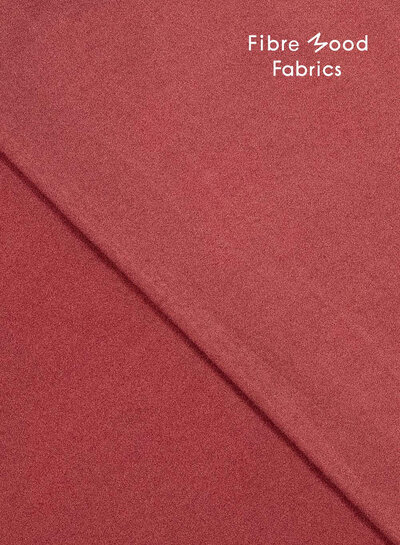 Fibremood warm rood - geweven viscose met tencel finish - URSULA, LILITH