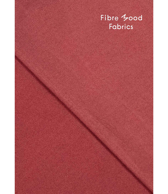 Fibremood warm rood - geweven viscose met tencel finish - URSULA, LILITH