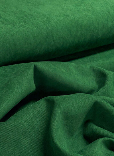 A la Ville dark green - beautiful velvet with twill binding