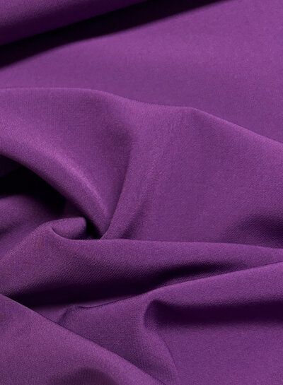 A la Ville cardinal purple - stylish woven fabric - wrinkle-free - high quality (Italy)
